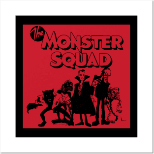 the monster squad red and black design Posters and Art